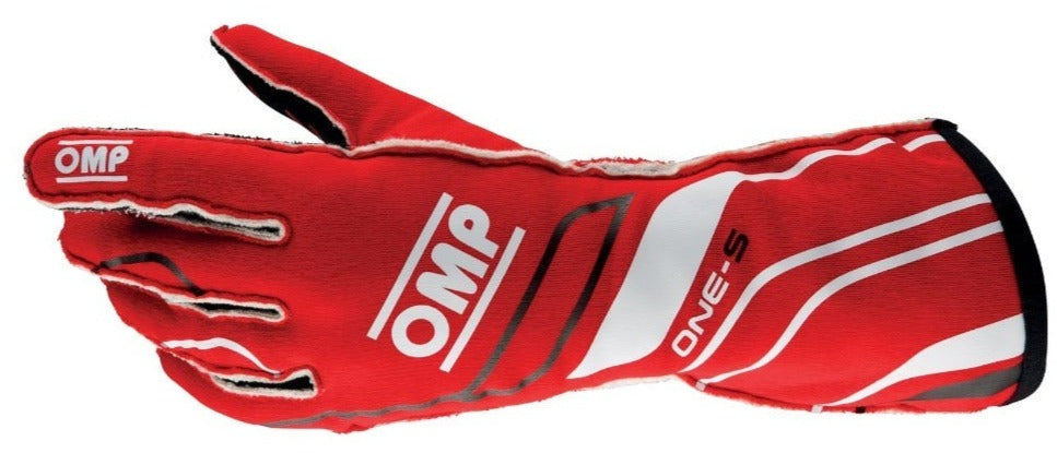 OMP ONE-S Nomex Gloves Red/Black Image