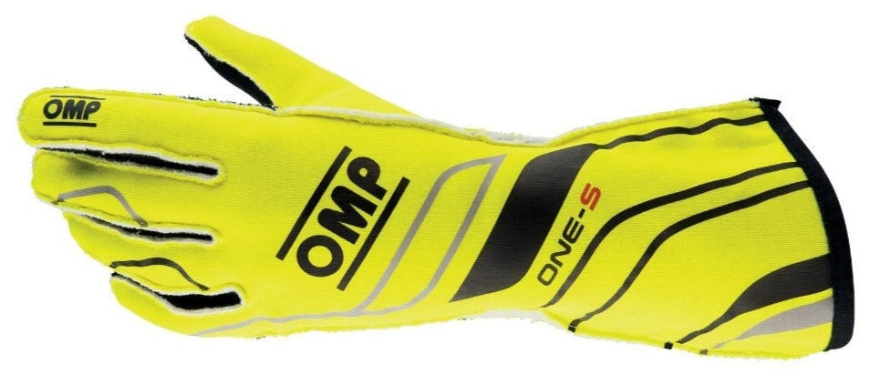 OMP ONE-S Nomex Gloves Yellow / Black Image