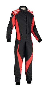 Thumbnail for OMP Technica Evo Race Suit Black / Red Front Image