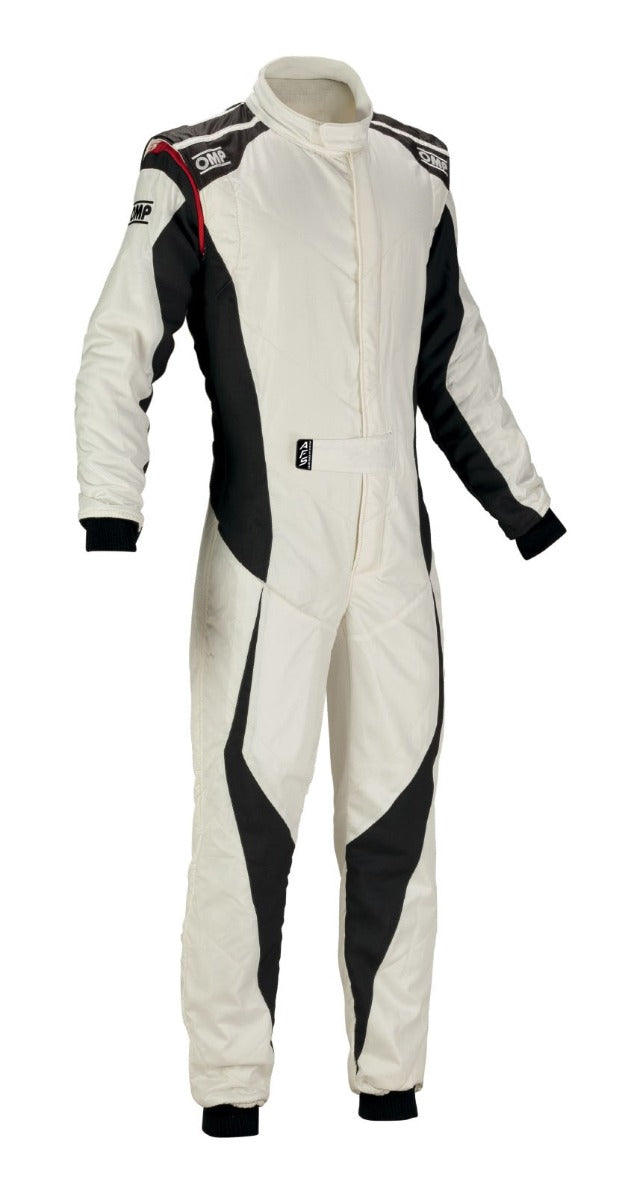 OMP Technica Evo Race Suit White / Black Front Image