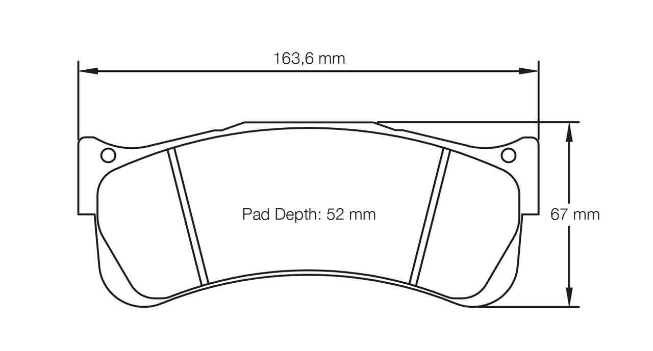 Image of Pagid 8038 Pagid Racing Brake Pad is used on the Porsche 997 GT3 Cup Grand-Am Spec, 997 GT3 Cup S, and the 997 GT3R