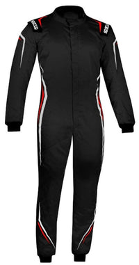 Thumbnail for sparco prime LT race suit clearance on sale black front image