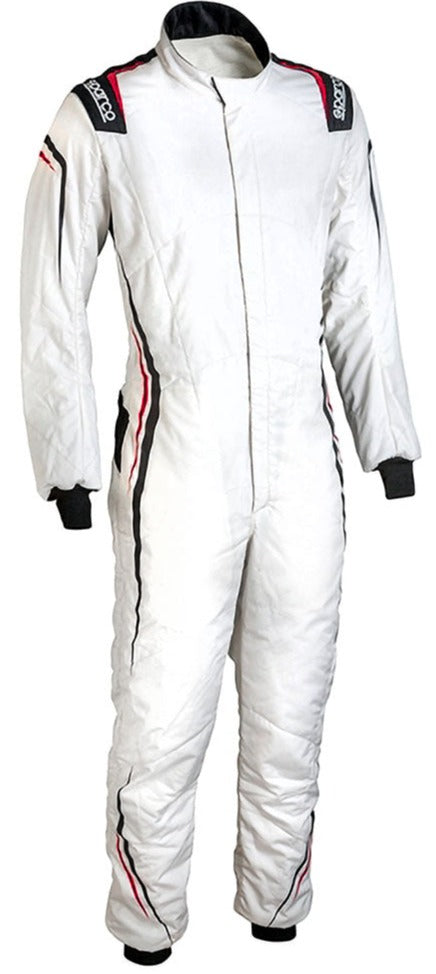 sparco prime LT race suit clearance on sale white front image