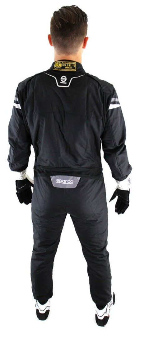 sparco prime LT race suit clearance on sale black back image