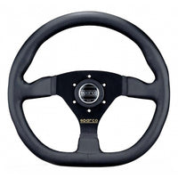 Thumbnail for Image of Sparco L360 Steering Wheel in smooth leather with flat bottom