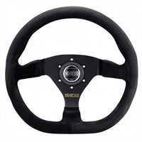 Thumbnail for Image of Sparco L360 Steering Wheel in suede leather with flat bottom