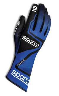 Thumbnail for Sparco Rush Kart Racing Glove Sparco Kart Race Gloves Black / Blue