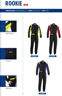 Thumbnail for sparco_rookie_kart_racing_suit_Discount_Image